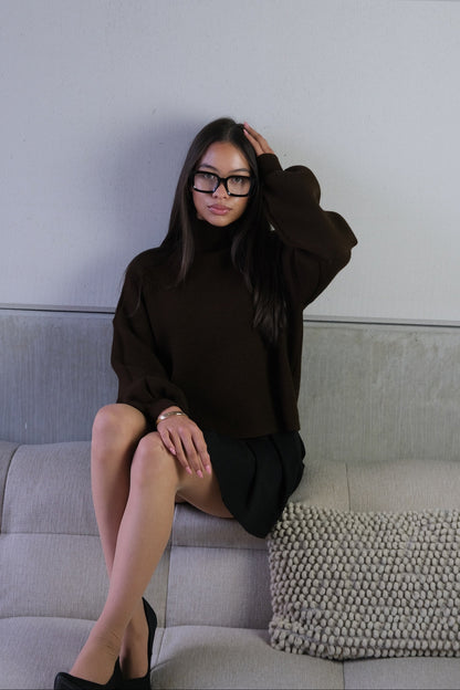 Cozy caramel knit