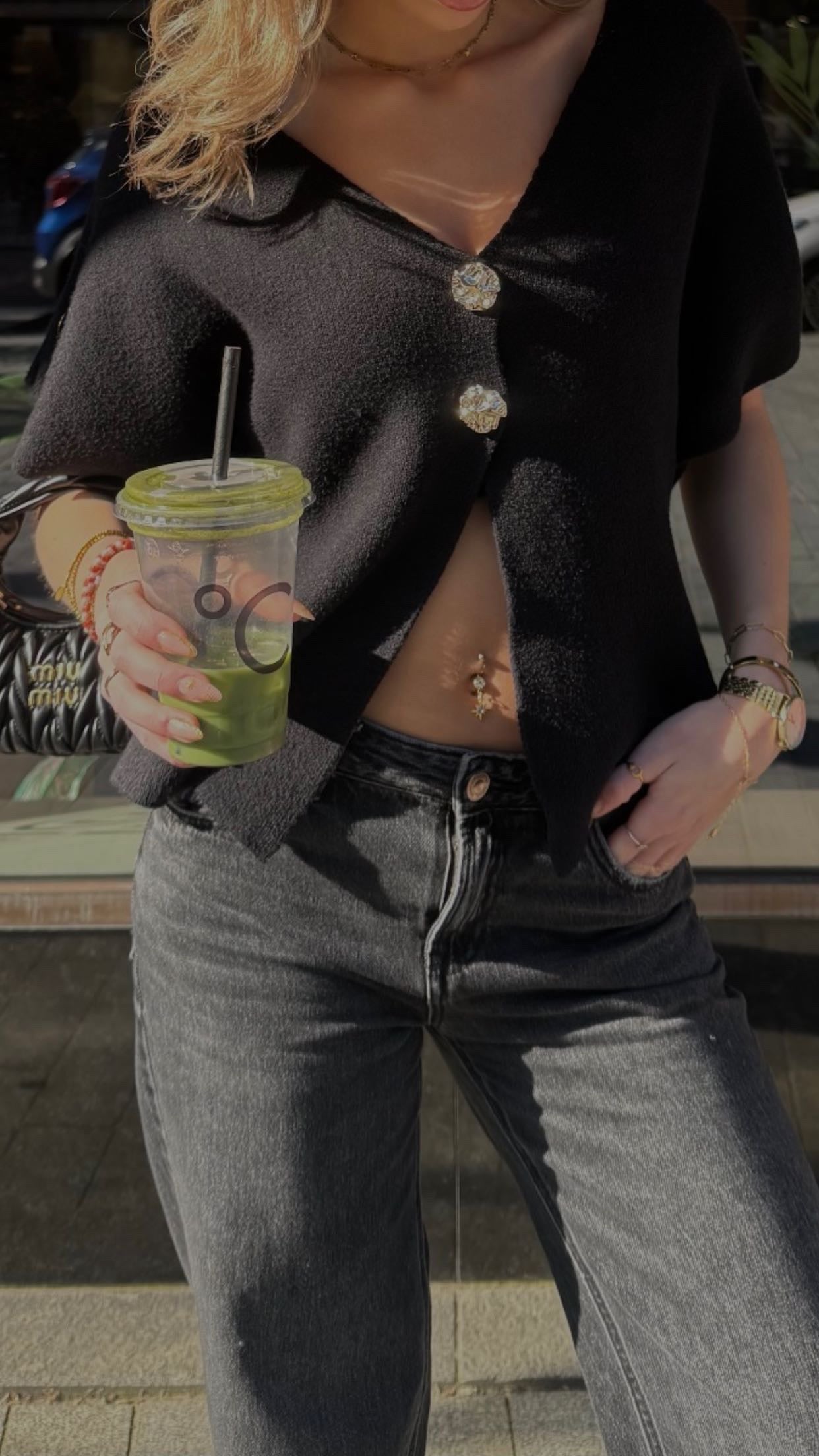 Half-button shirt